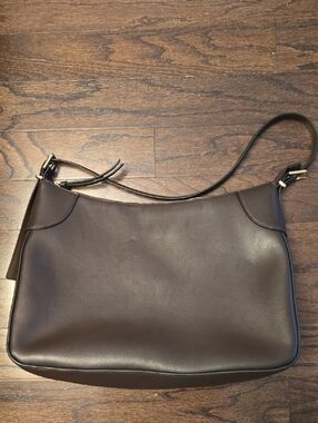 H&M Classic Brown Leather Shoulder Bag